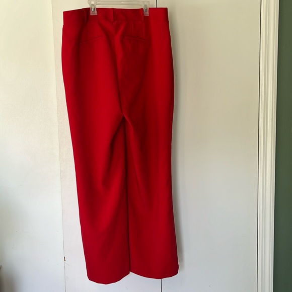 Torrid Size 12R Wide Leg/Mid Waist Pants (Red) - Picture 3 of 4